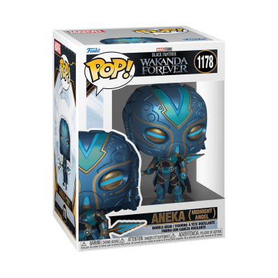 Figura Funko Pop! Aneka (Midnight Angel) do filme Black Panther Wakanda Forever em embalagem