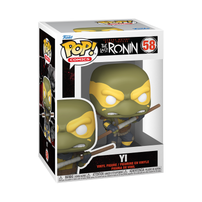 Funko Pop! de vinil da personagem Yi de The Last Ronin na caixa.