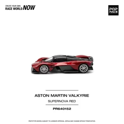 Miniatura de carro Aston Martin Valkyrie vermelho