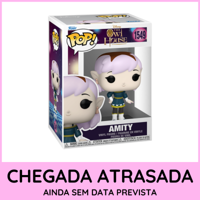 Funko Pop Amity da série The Owl House em caixa com janela transparente