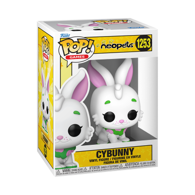 Figura Funko POP! Games Neopets Cybunny em caixa amarela e branca