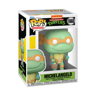 Figura Funko Pop! Michelangelo das Teenage Mutant Ninja Turtles numa caixa