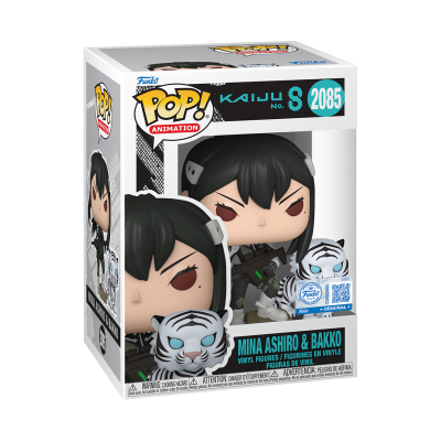 Figura Funko Pop de vinil da personagem Mina Ashiro com tigre branco na caixa