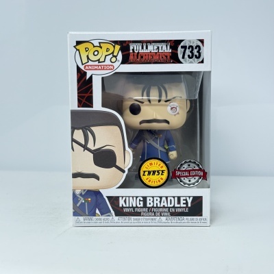Funko Pop King Bradley Fullmetal Alchemist número 733 em embalagem original