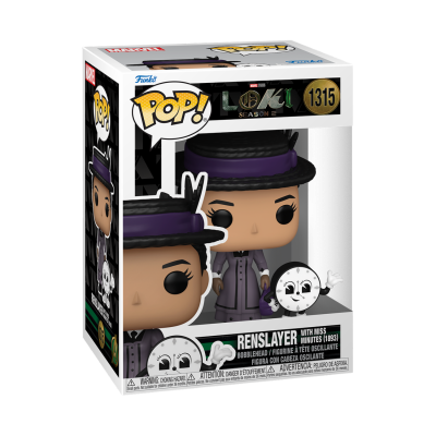 Funko Pop! Renslayer Loki Season 1 nº1315 com facto e chapéu em embalagem