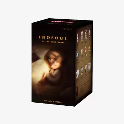 Caixa preta de produto INOSOUL com ilustração e lista de figuras
