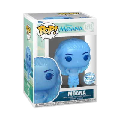 Funko Pop Moana azul em embalagem com texto Disney MOANA 1378