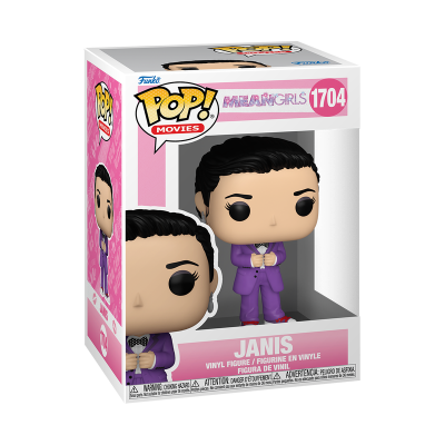 Figura de vinil Funko Pop! Janis Mean Girls em embalagem rosa e branca