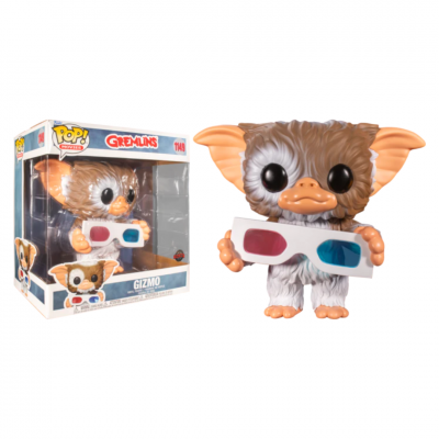Figura Funko Pop Gizmo dos Gremlins com óculos 3D na caixa