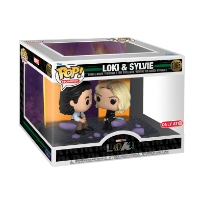 Figura Pop! vinyl Loki e Sylvie da Marvel em caixa