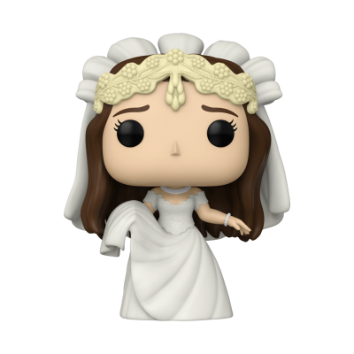 Figura Funko Pop de noiva com vestido branco e véu