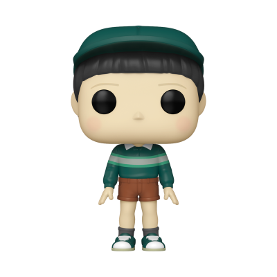 Funko Pop com roupa verde e calções castanhos