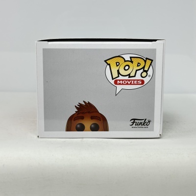 Caixa de produto Funko Pop com personagem e texto POP! MOVIES