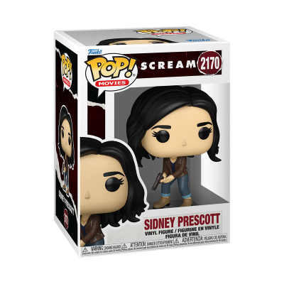 Figura Funko Pop! Sidney Prescott do filme Scream na caixa