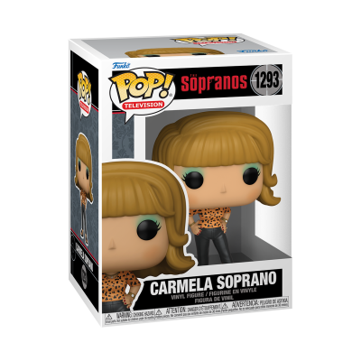 Figura Funko Pop! Carmela Soprano na embalagem