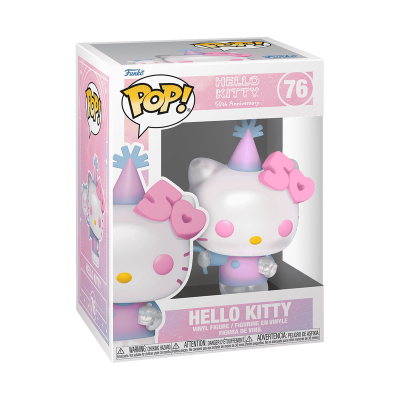 Figura de vinil Hello Kitty 50º aniversário em caixa rosa e branca
