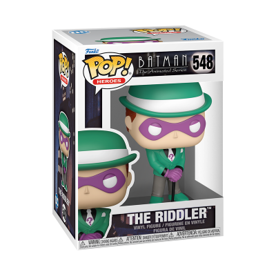 Figura de vinil The Riddler de Batman em caixa transparente
