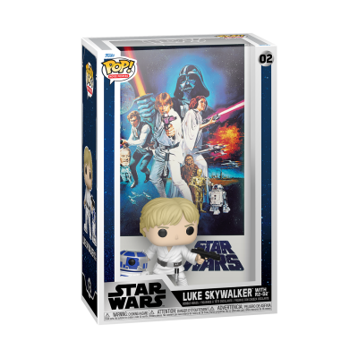 Funko Pop Luke Skywalker Star Wars com R2-D2 na embalagem
