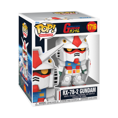 Funko Pop do RX-78-2 Gundam em caixa com janela