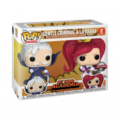 Pack Funko Pop! Gentle Criminal e La Brava My Hero Academia na caixa