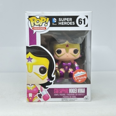 Figura de vinil Star Sapphire Wonder Woman em embalagem POP! Heroes da DC Comics