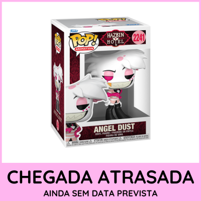 Figura Funko Pop Angel Dust Hazbin Hotel dentro da caixa