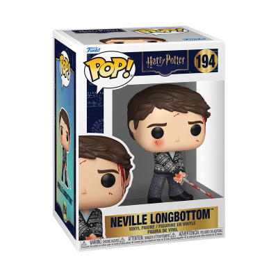 Figura Funko POP Neville Longbottom Harry Potter 194 em caixa transparente