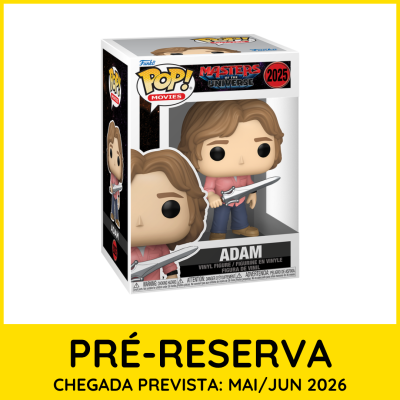 Figura Funko Pop! Adam Masters of the Universe com espada em caixa de colecionador