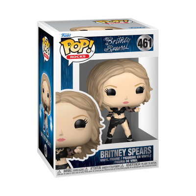 Funko Pop! da Britney Spears em embalagem azul
