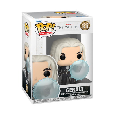 Figura Funko Pop! Geralt de The Witcher em embalagem