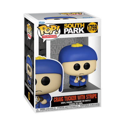 Figura Funko Pop! Craig Tucker with Stripe da série South Park com embalagem
