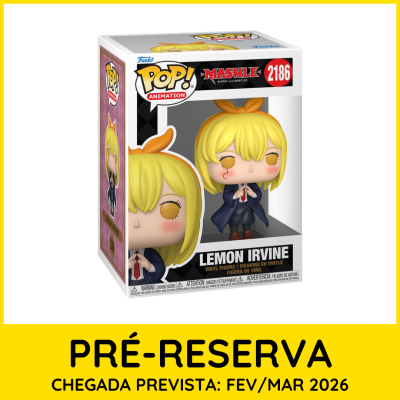 Funko Pop Lemon Irvine da série Mashle em caixa transparente