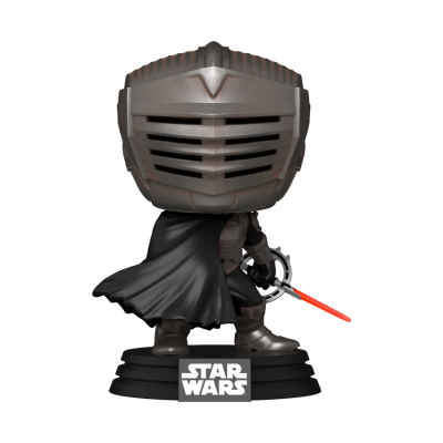 Boneco Funko Pop capacete armadura e capa preta personagem Star Wars