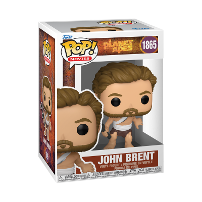 Figura Pop! John Brent de Planet of the Apes em caixa de vinil