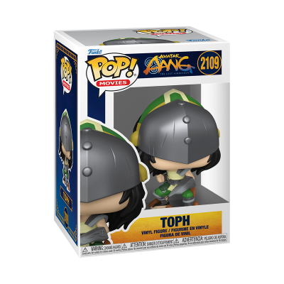 Figura Funko Pop! Toph Avatar: The Last Airbender com capacete cinzento
