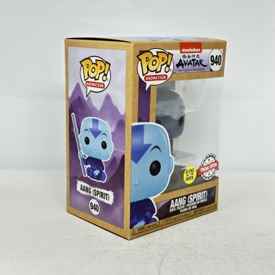Figura Funko Pop Animation Aang (Spirit) Avatar The Last Airbender número 940 em caixa.