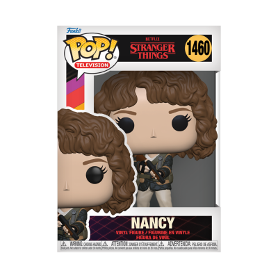 Funko Pop! Nancy da Stranger Things com número 1460 numa caixa branca e preta.
