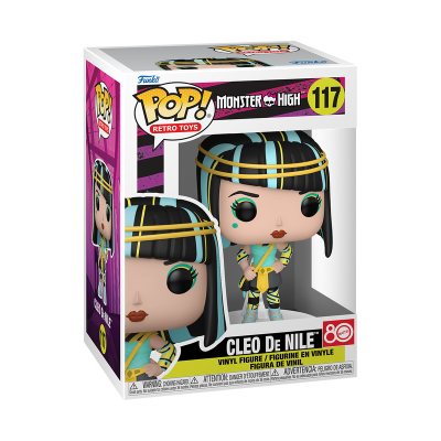 Figura Funko Pop! Cleo De Nile Monster High em caixa de embalagem