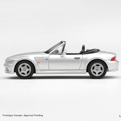 Miniatura de carro conversível BMW prata