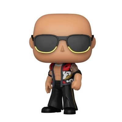 Figura Funko Pop de homem careca com óculos escuros e colete colorido