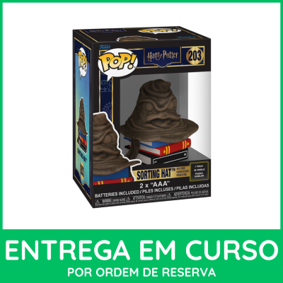 Figura Funko Pop do Chapéu Seletor de Harry Potter na caixa