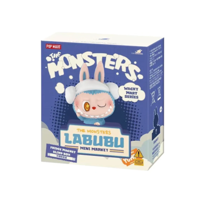 Caixa do íman de frigorífico THE MONSTERS LABUBU MINI MARKET