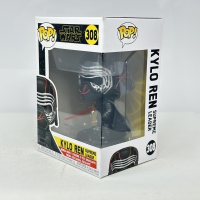 Figura de vinil Kylo Ren Star Wars POP! 308 na caixa transparente