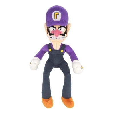 Boneco de peluche Waluigi com fato roxo