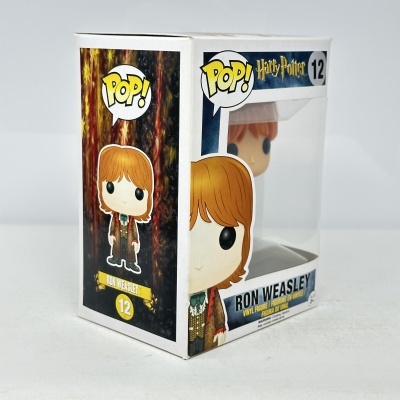 Caixa Funko Pop! Ron Weasley nº 12 com figura de vinil visível