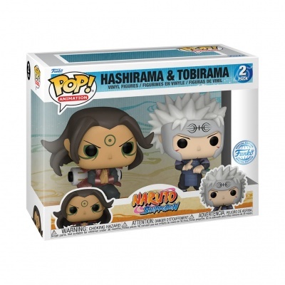 Caixa Funko Pop! Hashirama e Tobirama Naruto Shippuden com duas figuras de vinil