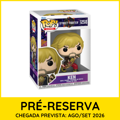 Funko Pop Games Street Fighter Ken vinil dentro da caixa
