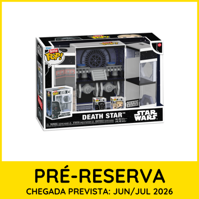 Conjunto Star Wars Funko Bitty Pop! DEATH STAR com caixa e figuras temáticas