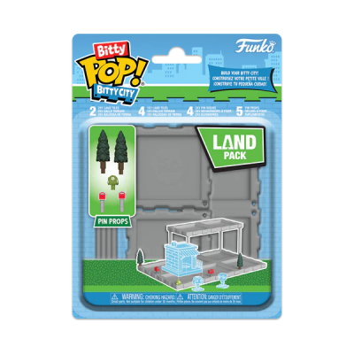 Embalagem de brinquedo Funko Bitty Pop Bitty City Land Pack com peças para construir uma cidade