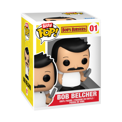 Figura vinil Bob Belcher em caixa Bitty Pop!